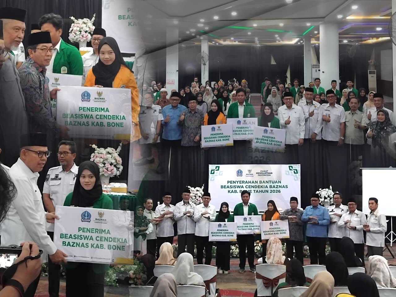 Mahasiswa IAIN Bone Terima Beasiswa Cendekia BAZNAS Kabupaten Bone